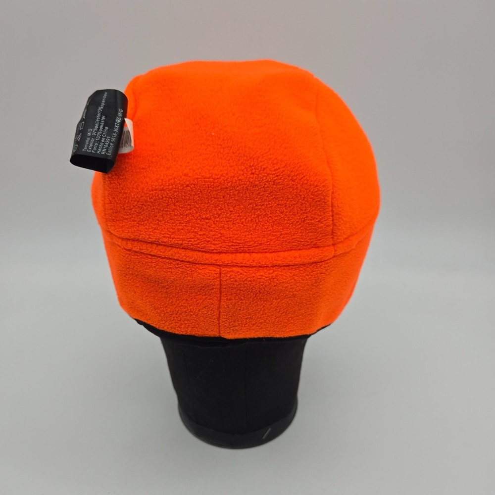 Huntworth Beanie Cap Skull Hat Hunting Blaze Safety Orange Reversible Stretch - Picture 9 of 10